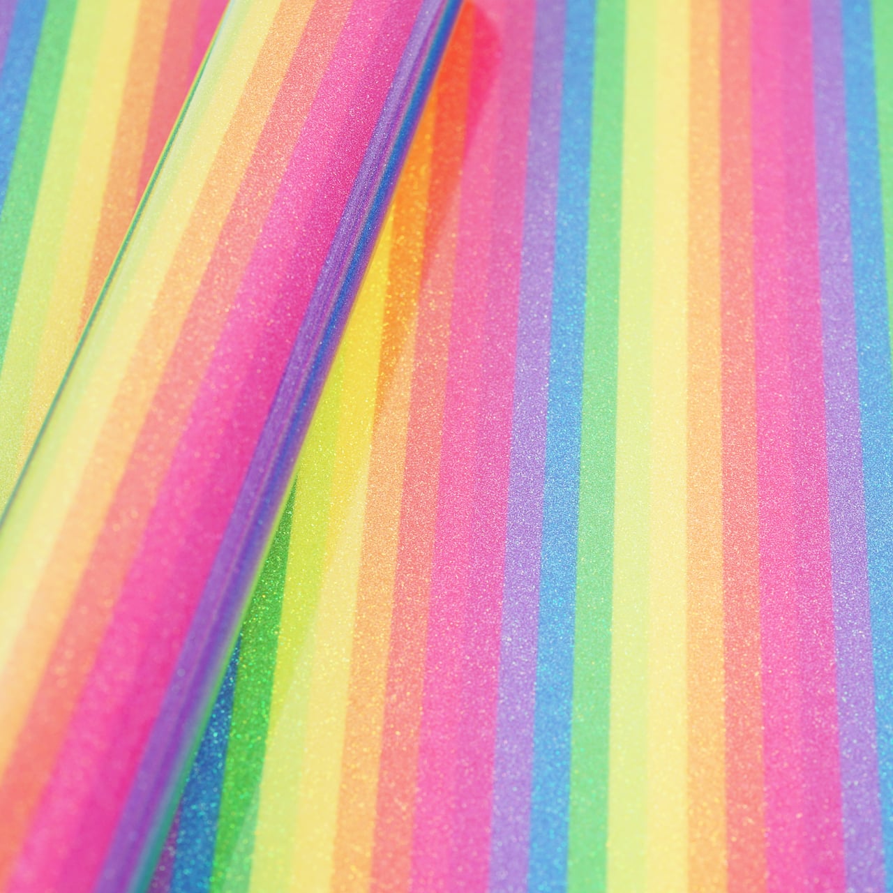 12 Pack: Glitter Rainbow Stripes Heat Transfer Vinyl by Make Market®